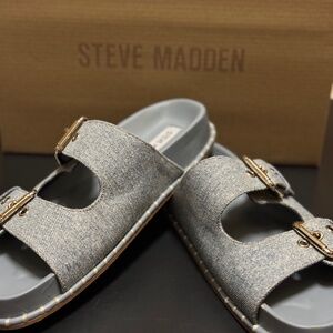 Denim Steve Madden Buckle Sandal